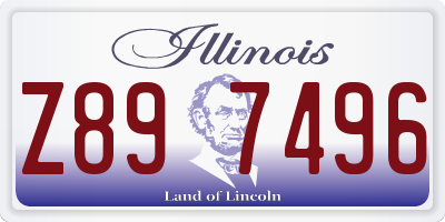 IL license plate Z897496