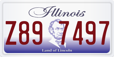 IL license plate Z897497