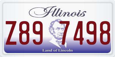 IL license plate Z897498