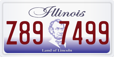 IL license plate Z897499