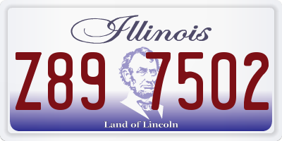 IL license plate Z897502