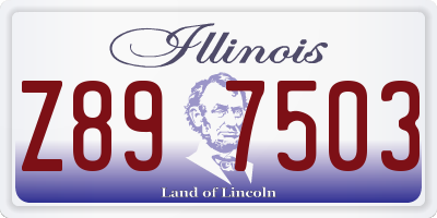 IL license plate Z897503