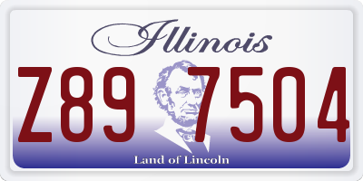 IL license plate Z897504