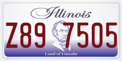 IL license plate Z897505