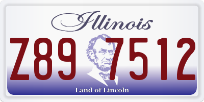 IL license plate Z897512