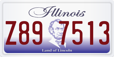 IL license plate Z897513