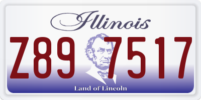 IL license plate Z897517