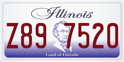 IL license plate Z897520