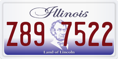 IL license plate Z897522