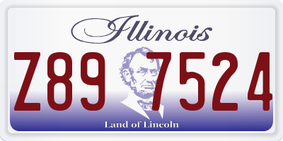 IL license plate Z897524