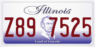 IL license plate Z897525