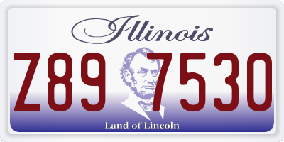 IL license plate Z897530