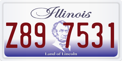 IL license plate Z897531
