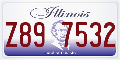 IL license plate Z897532