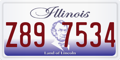 IL license plate Z897534