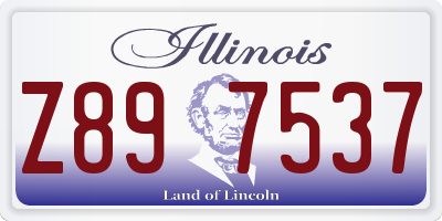 IL license plate Z897537