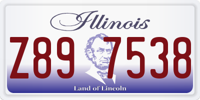 IL license plate Z897538