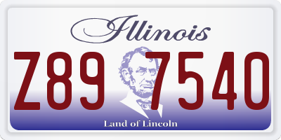IL license plate Z897540