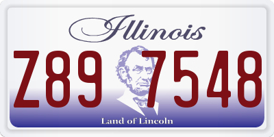 IL license plate Z897548