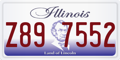 IL license plate Z897552