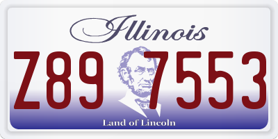 IL license plate Z897553