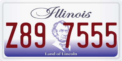 IL license plate Z897555