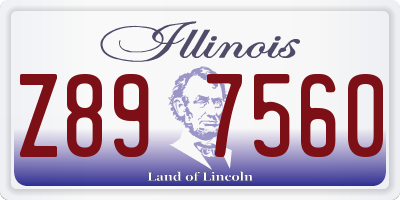IL license plate Z897560