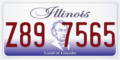 IL license plate Z897565