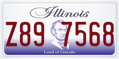 IL license plate Z897568