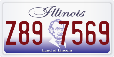 IL license plate Z897569