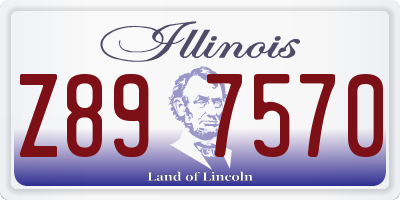 IL license plate Z897570