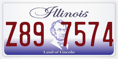 IL license plate Z897574
