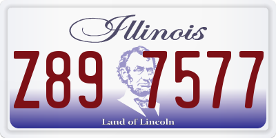 IL license plate Z897577