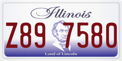 IL license plate Z897580
