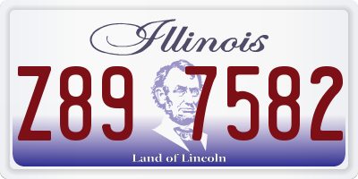 IL license plate Z897582