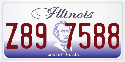 IL license plate Z897588