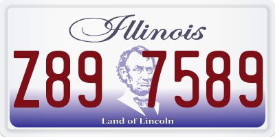IL license plate Z897589