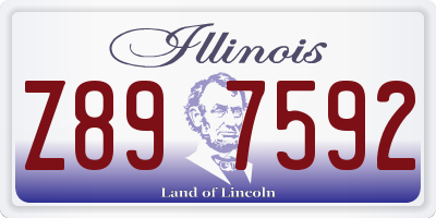 IL license plate Z897592