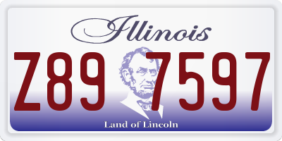 IL license plate Z897597