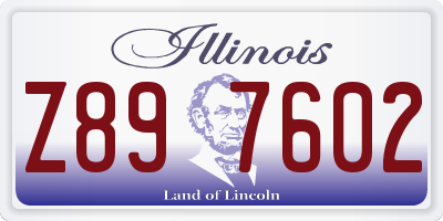 IL license plate Z897602
