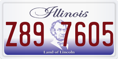 IL license plate Z897605