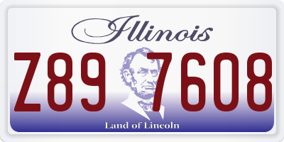 IL license plate Z897608