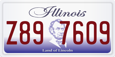 IL license plate Z897609