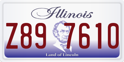 IL license plate Z897610
