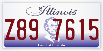 IL license plate Z897615