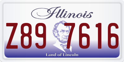 IL license plate Z897616