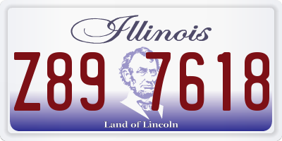 IL license plate Z897618