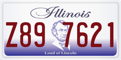 IL license plate Z897621