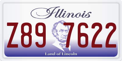 IL license plate Z897622