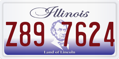 IL license plate Z897624